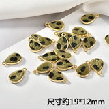Alloy Leopard Print Drop Earrings DIY Accessories