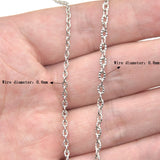 Iron Cross Chains Link Cable for DIY Jewelry Making