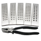 Wire Draw Plates Set for Jewelry Making Round Rectangle Hexagon Oval Square