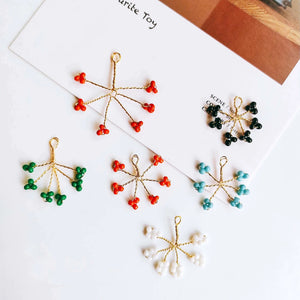 Resin Plastic Beads Diy Earring Necklace Charms 6pcs