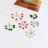 Resin Plastic Beads Diy Earring Necklace Charms 6pcs