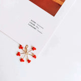 Resin Plastic Beads Diy Earring Necklace Charms 6pcs