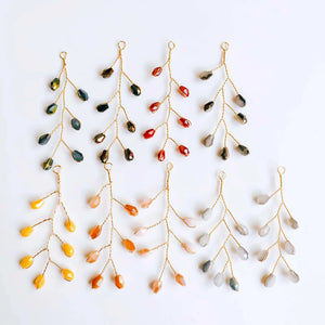 Wire Leaves Resin Plastic Earring Accessory Pendant Necklace Charm