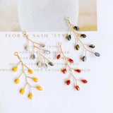 Wire Leaves Resin Plastic Earring Accessory Pendant Necklace Charm