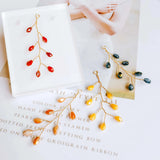 Wire Leaves Resin Plastic Earring Accessory Pendant Necklace Charm