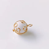 Wire Pearl Eardrop Accessories Metal Pendant Earring Components
