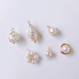 Wire Pearl Eardrop Accessories Metal Pendant Earring Components
