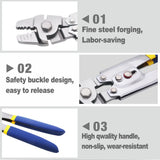 Wire Rope Crimping Fishing Tool Double Barrel Ferrule Loop Sleeve