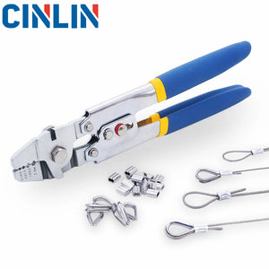 Wire Rope Crimping Fishing Tool Double Barrel Ferrule Loop Sleeve