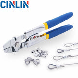 Wire Rope Crimping Fishing Tool Double Barrel Ferrule Loop Sleeve