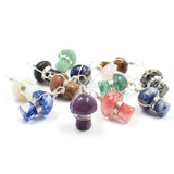Wire Wrap Gem Stone Mushroom Quartz Pendant DIY Jewelry