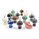 Wire Wrap Gem Stone Mushroom Quartz Pendant DIY Jewelry