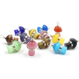 Wire Wrap Gem Stone Mushroom Quartz Pendant DIY Jewelry