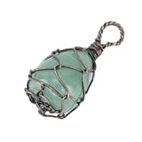 Gem Stone Pendant Pendulum Opal Amethyst Pink Quartz Healing Crystal