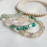 Wire Wrapped Crystal Bracelets Amazonite Fluorite Quartz