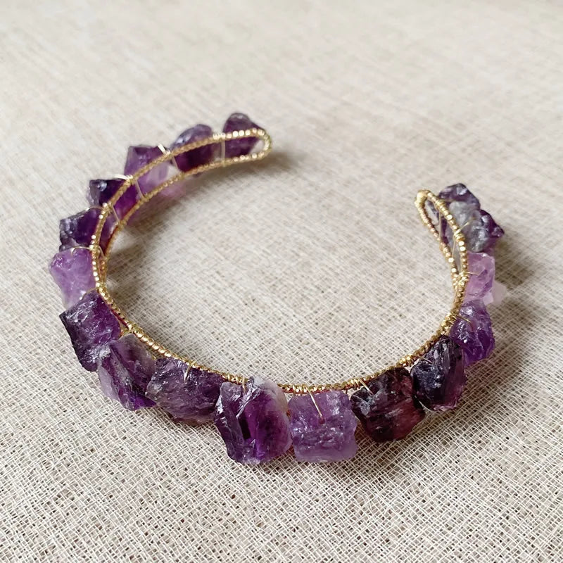 Wire Wrapped Crystal Bracelets Amazonite Fluorite Quartz