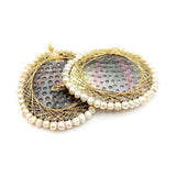 Wire Wrap Abalone Shell Pendant with Plated Natural Sea Shell Round Shape