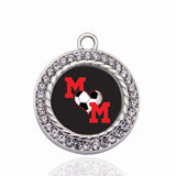 Wisconsin Outline Circle Charm Heart Suspension Charms Pendants Accessories