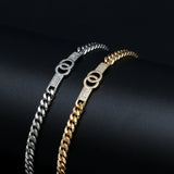 Chain Bracelet Silver Copper Jewelry Couple Gift