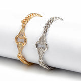 Chain Bracelet Silver Copper Jewelry Couple Gift