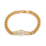 Chain Bracelet Silver Copper Jewelry Couple Gift