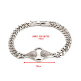 Chain Bracelet Silver Copper Jewelry Couple Gift