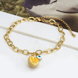 Fruit Charm Bracelet Evil Eye Enamel Turkey Boho Party Jewelry
