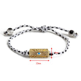 Enamel Evil Eye Charm Bracelet for Women Girls