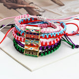 Enamel Evil Eye Charm Bracelet for Women Girls