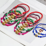 Enamel Evil Eye Charm Bracelet for Women Girls