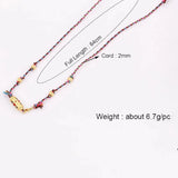 Colorful Enamel Beads Necklace for Women Girls