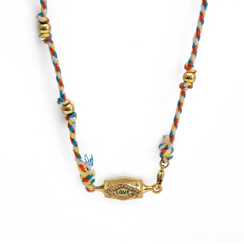 Colorful Enamel Beads Necklace for Women Girls