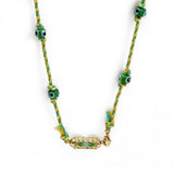 Colorful Enamel Beads Necklace for Women Girls