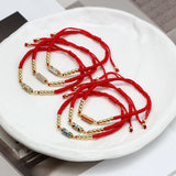Colorful Charm Copper Beads Bracelet Evil Eye Jewelry