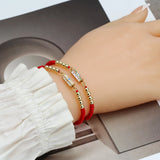 Colorful Charm Copper Beads Bracelet Evil Eye Jewelry