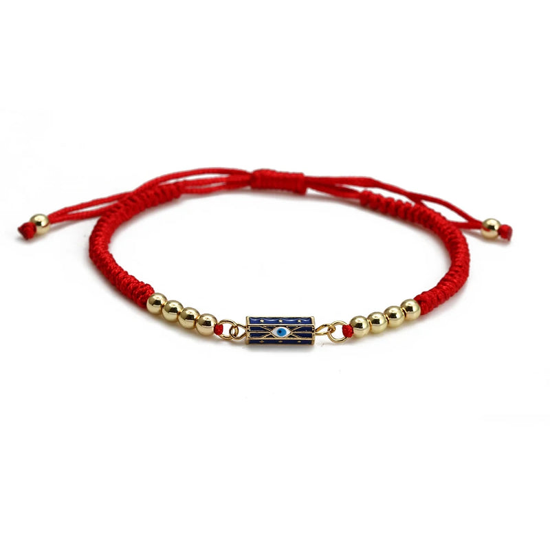 Colorful Charm Copper Beads Bracelet Evil Eye Jewelry