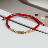 Colorful Charm Copper Beads Bracelet Evil Eye Jewelry