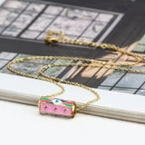 Evil Eye Enamel Pendant Necklace Women's Choker Jewelry