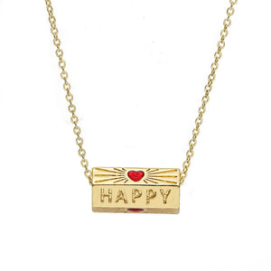 Evil Eye Enamel Pendant Necklace Women's Choker Jewelry