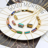 Evil Eye Enamel Pendant Necklace Women's Choker Jewelry