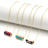 Evil Eye Enamel Pendant Necklace Women's Choker Jewelry