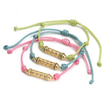 Enamel Pattern Copper Charm Bracelet For Women Boho Jewelry