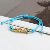 Enamel Pattern Copper Charm Bracelet For Women Boho Jewelry