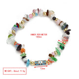 Irregular Crushed Stone Copper Bead Bracelet For Women Girls Boho Jewelry