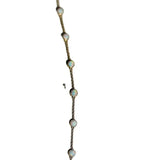 Opal Bracelet - S925 Silver Plated 14K Thin Bracelet for Girls
