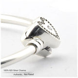 Heart Moments Silver Bangle Bracelet for Women