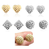 50pcs Uneven Surface Round Drop Earring Findings 16mm