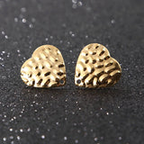 50pcs Uneven Surface Round Drop Earring Findings 16mm