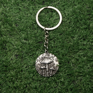 Witch Forest Mushroom Star Keychain Women Backpack Keyring Pendant