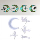 Small Witch Moon Silicone Pendant Mold for DIY Resin Crafts